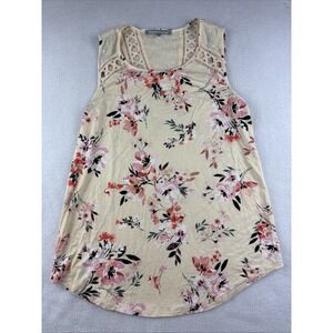 Daniel Rainn Floral Sleeveless Blouse Off‎ White Women's Size PXS